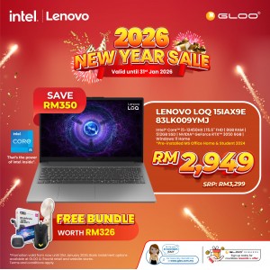 Lenovo LOQ 15IAX9E 83LK009YMJ Gaming Laptop (NVIDIA® GeForce RTX™ 3050 | C i5-12450HX | 15.6" FHD | 8GB RAM | 512GB SSD | Windows 11 Home | Office Home & Student)