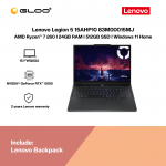 Lenovo Legion 5 15AHP10 83M00015MJ Gaming Laptop (AMD Ryzen™ 7 260 | 15.1” WQXGA OLED | 24GB RAM | 512GB SSD | NVIDIA® GeForce RTX™ 5050 | Windows 11 Home)