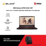 [Intel Gaming] [Pre-order] MSI Katana GF66 12UC-487 Gaming Laptop (i7-12700H,8GB,512GB SSD,RTX3050 4GB,15.6"FHD,W11H,Black) [ETA:3-5 working days]