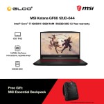 [Intel Gaming l Pre-order] MSI Katana GF66 12UD-644 Gaming Laptop (i7-12650H,8GB,512GB SSD,RTX3050Ti 4GB,15.6” FHD,W11H,Blk) [ETA:3-5 working days]