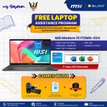 (my-Yayasan) MSI Modern 15 F13MG-034MY (Intel Core 5-1335U | 15.6"FHD | 16GB RAM | 512GB SSD | Intel Iris Xe | Windows 11 Home)