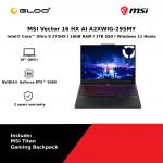 MSI Vector 16 HX AI A2XWIG-295MY (Intel Core Ultra 9-275HX | 16” QHD+ | 16GB RAM | 1TB SSD | Nvidia GeForce RTX5080 | Windows 11 Home)