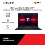 MSI Sword 16 HX B14VEKG-621MY Gaming Laptop (Intel® Core™ i5 14450HX l 16" FHD+ l 16GB RAM l 512GB SSD l  NVIDIA® GeForce RTX™ 4050 6GB l Windows 11 Home)