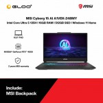 MSI Cyborg 15 AI A1VEK-248MY Gaming Laptop (Intel® Core™ Ultra 5 135H | 15.6" FHD | 16GB RAM | 512GB SSD | NVIDIA® GeForce RTX™ 4050 6GB | Windows 11 Home)