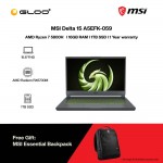 [Pre-order] MSI Delta 15 A5EFK-059 (Ryzen 7-5800H,16GB,1TB SSD,RX6700M 10GB,15.6"FHD,W11H,Black) [FREE]  MSI Essential Backpack [ETA:3-5 working days]
