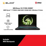 [Pre-order] MSI Bravo 15 C7VEK-090MY Laptop (R7-7735HS,8GB,512GB SSD,RTX4050 6GB,15.6"FHD,W11H,Black,2Y) [ETA: 3-5 working days]