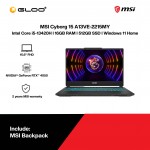 MSI Cyborg 15 A13VE-2215MY Gaming Laptop (Intel Core i5-13420H | 15.6" FHD | 16GB RAM | 512GB SSD | NVIDIA® GeForce RTX™ 4050 | Windows 11 Home | Preinstalled with Microsoft Office Home 2024)