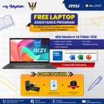 (my-Yayasan) MSI Modern 14 F1MG-028MY Laptop (Intel Core 7 150U Processor | 14" FHD | 16GB RAM | 1TB SSD | Intel Graphics | Windows 11 Home | Office Home & Student)