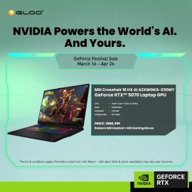 MSI Crosshair 18 HX AI A2XWGKG-030MY Gaming Laptop (NVIDIA® GeForce RTX™ 5070 | CU 9-275HX | 18" QHD+ | 16GB RAM | 1TB SSD | Windows 11 Home)