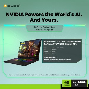 MSI Crosshair 18 HX AI A2XWGKG-030MY Gaming Laptop (NVIDIA® GeForce RTX™ 5070 | CU 9-275HX | 18" QHD+ | 16GB RAM | 1TB SSD | Windows 11 Home)