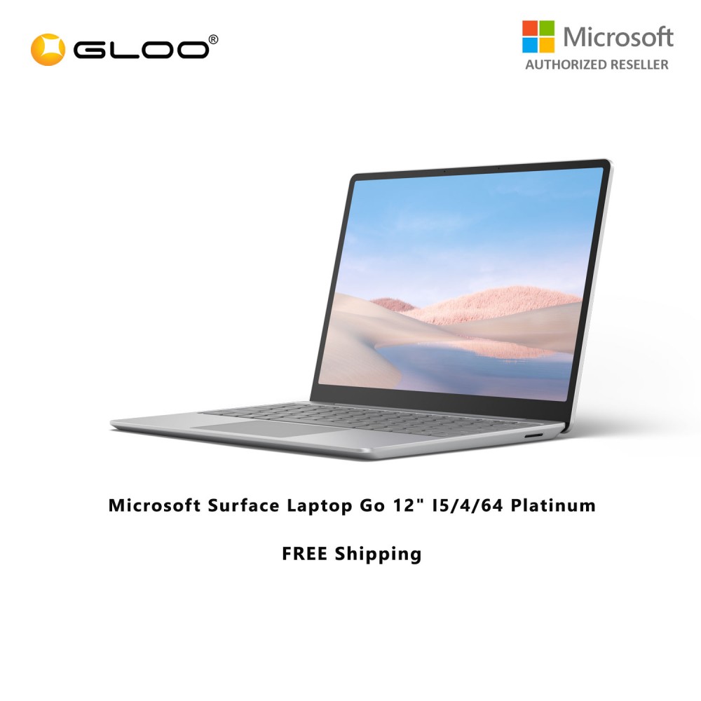 (Surface For Student 5% Off) Microsoft Surface Laptop Go 12" I5/4/64 Platinum - 1ZO-00018