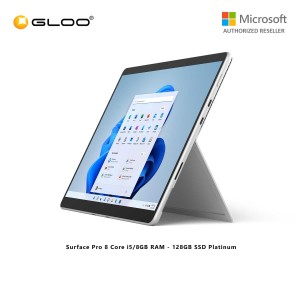 [Pre-Order] Microsoft Surface Pro 8 Core i5/8GB RAM - 128GB SSD Platinum - 8PN-00012 (ETA : 15.2.2022)