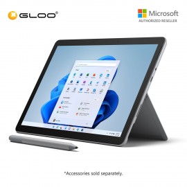 Microsoft Surface Go 3 Pentium 8GB RAM - 128GB Platinum - 8VA-00009 + Shieldcare 1 Year Extended Warranty