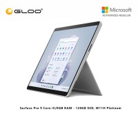 Microsoft Surface Pro 9 Core i5/8GB RAM - 128GB SSD, W11H Platinum - QCB-00013+ Shieldcare 1 Year Extended Warranty