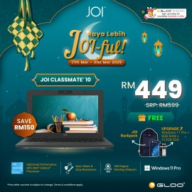 JOI Classmate 10 (Celeron N4020,4GB,128GB eMMC,Intel UHD Graphics 600,11.6”HD,W10 Pro,Grey)