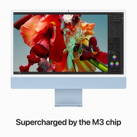 24-inch iMac with Retina 4.5K display: Apple M3 chip with 8‑core CPU and 10‑core GPU, 256GB SSD - Blue