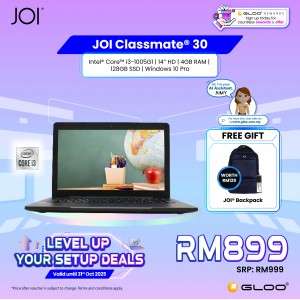 JOI Classmate 30 Black(i3-1005G1, 4GB, 128GB SSD, Intel UHD Graphics 600, 14" HD,W10Pro)