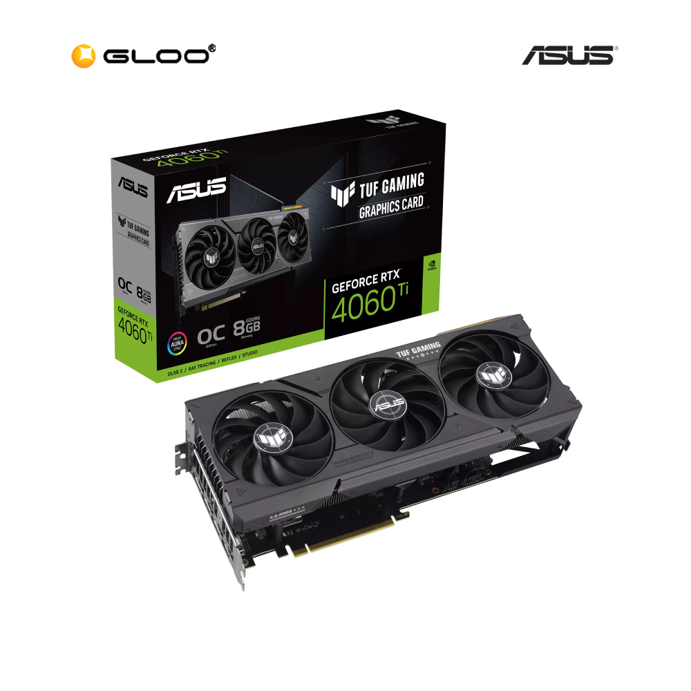 ASUS TUF Gaming GeForce RTX 4060 Ti 8GB GDDR6 OC Edition Graphics Card (90YV0J50-M0NA00)
