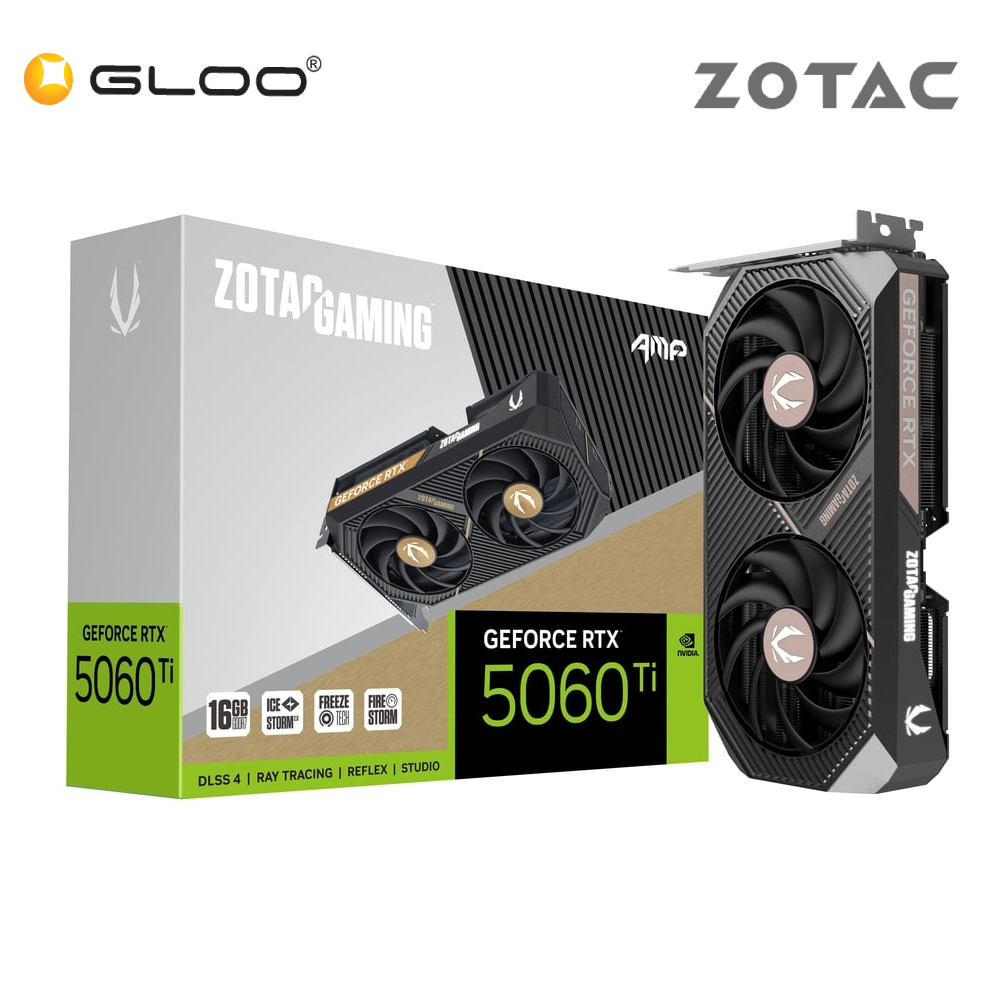 ZOTAC GAMING GeForce RTX 5060 Ti 16GB AMP Graphics Card - ZT-B50620F-10M