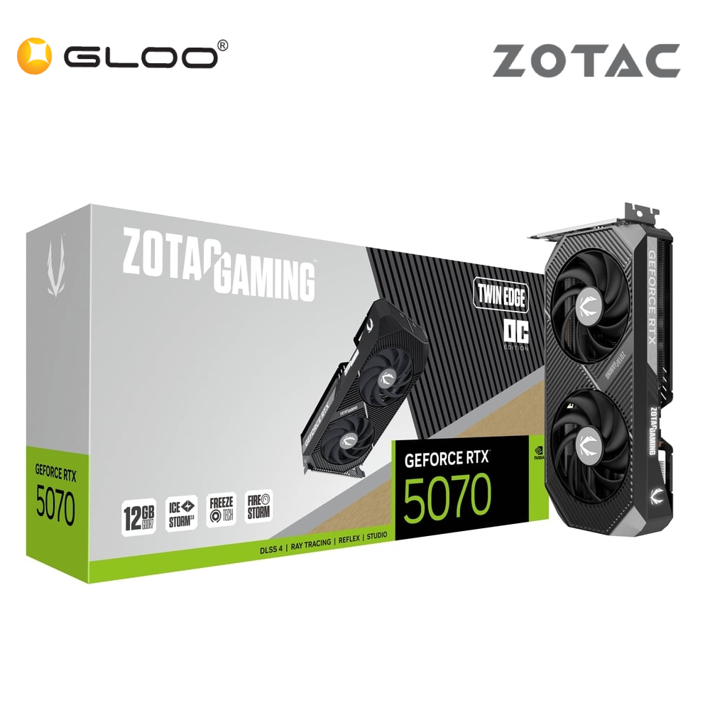 ZOTAC GAMING GeForce RTX 5070 Twin Edge OC Graphics Card - ZT-B50700H-10P