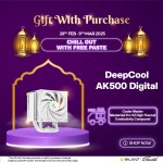 Deepcool AK500 Digital CPU Cooler White - R-AK500-WHADMN-G