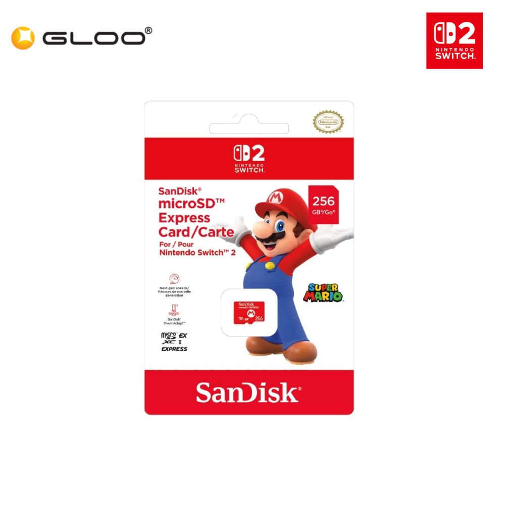 SanDisk microSD Express card for Nintendo Switch 2 - 256GB