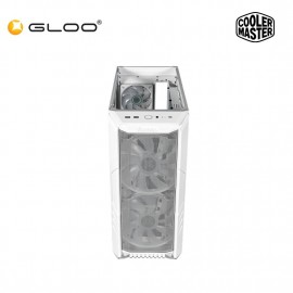 Cooler Master HAF 500 Tempered Glass ATX Mid Tower Case - White