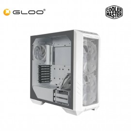 Cooler Master HAF 500 Tempered Glass ATX Mid Tower Case - White