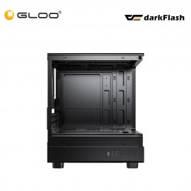 Darkflash DB330M Panoramic MATX PC Case - Black (DB330M-VOR-3F-BK)