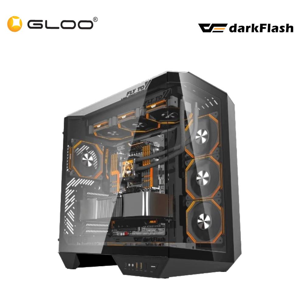 Darkflash Arcee Dy470 Dual Chamber Atx Casing -(Df-Dy470-Bk)