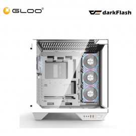 Darkflash Arcee Dy470 Dual Chamber Atx Casing - White (Df-Dy470-Wh)