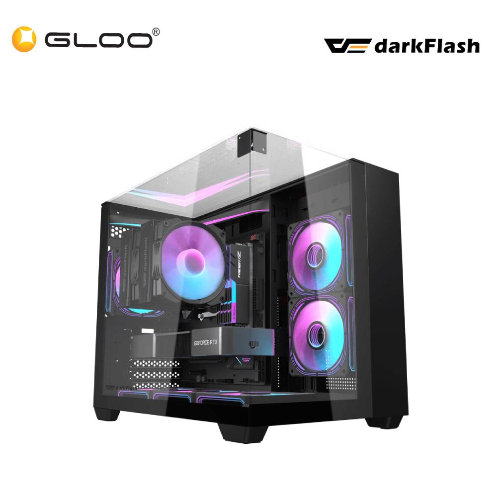Darkflash Th285M Micro Atx Casing - Black (Df-Th285M-Bk)