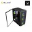 INVASION MGC-07 MATX GAMING CASE with 4 FAN – BLACK