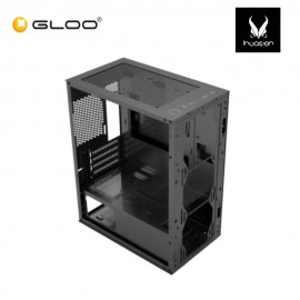 INVASION MGC-07 MATX GAMING CASE with 4 FAN – BLACK