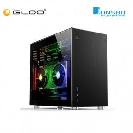 JONSBO V10 Tempered Glass ITX Case- Black