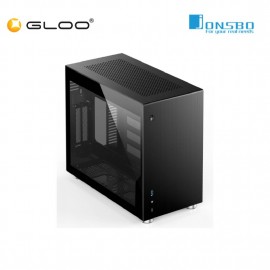 JONSBO V10 Tempered Glass ITX Case- Black