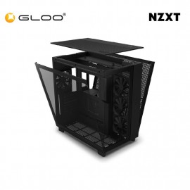 NZXT H9 Flow Mid-Tower Case - Black