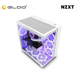 NZXT H9 Flow Mid-Tower Case - White