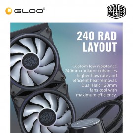 Cooler Master MasterLiquid ML240 Illusion Liquid Cooler (MLX-D24M-A18P2-R1)