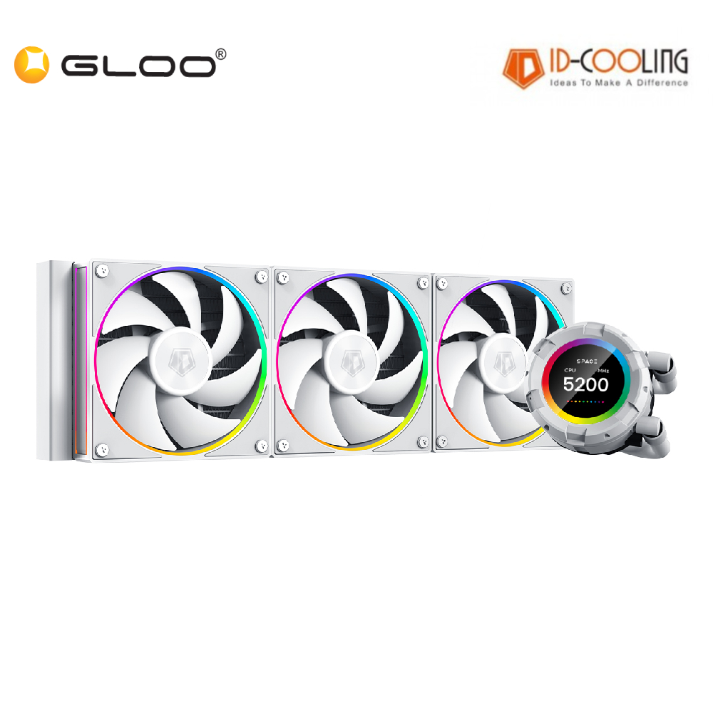 ID-Cooling SPACE SL360 LCD Watercooling - White (ID-CPU-SL360-WHITE)