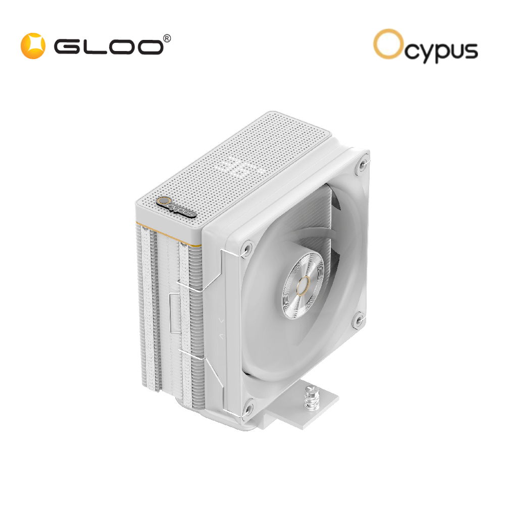 Ocypus Iota A40 WH 120MM Single Tower CPU Air Cooler with Digital Display -White (Iota-A40-WH1NNWD00X-GL)