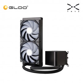 TRYX PANORAMA 240mm ARGB AIO Liquid Cooler - Black (L-P240A-AS2M-G0K)