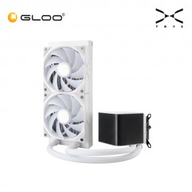 TRYX PANORAMA 240mm ARGB AIO Liquid Cooler - White (L-P240A-AS2M-G0W)