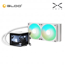 TRYX PANORAMA 240mm ARGB AIO Liquid Cooler - White (L-P240A-AS2M-G0W)