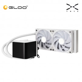 TRYX PANORAMA 240mm ARGB AIO Liquid Cooler - White (L-P240A-AS2M-G0W)