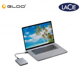 LaCie Mobile Drive V2 2TB USB-C With Rescue Portable Hard Drive (STLP2000400)