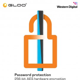 Western Digital 2TB My Passport Portable Storage USB 3.2 Gen 1 - Blue - WDBYVG0020BBL-WESN