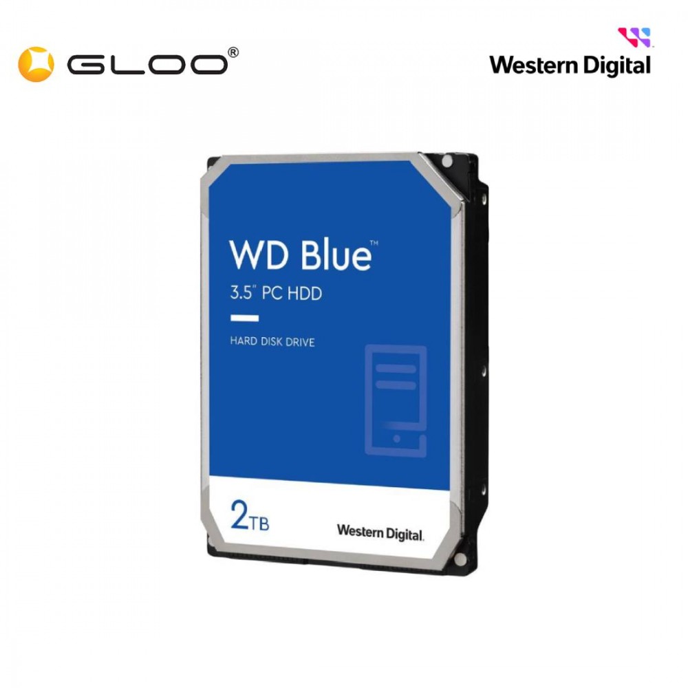 Western Digital Blue 2TB Desktop Hard Disk Drive - 5400 RPM SATA 6Gb/s 256MB Cache 3.5 Inch 