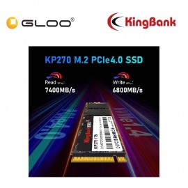 KINGBANK KP270 1TB M.2 2280 PCIe Gen 4x4 NVMe SSD K5.02.FRY201T202