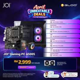 JOI Gaming PC A5005 (AMD RYZEN 5 5500/16GB RAM/512GB SSD/RTX 5060/W11P)